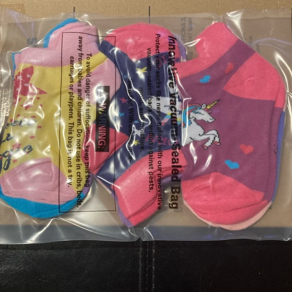 Unicorn Themed Kids Socks Set - Multicolor